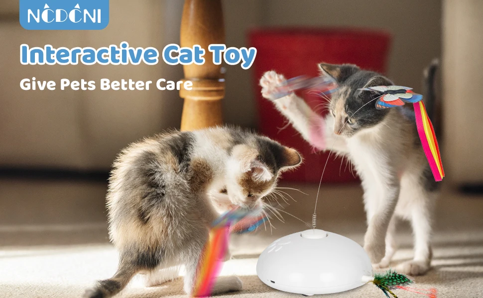Yee Interactive Cat Toys Smart Rechargeable Cat Toys 3 In 1 Rotating