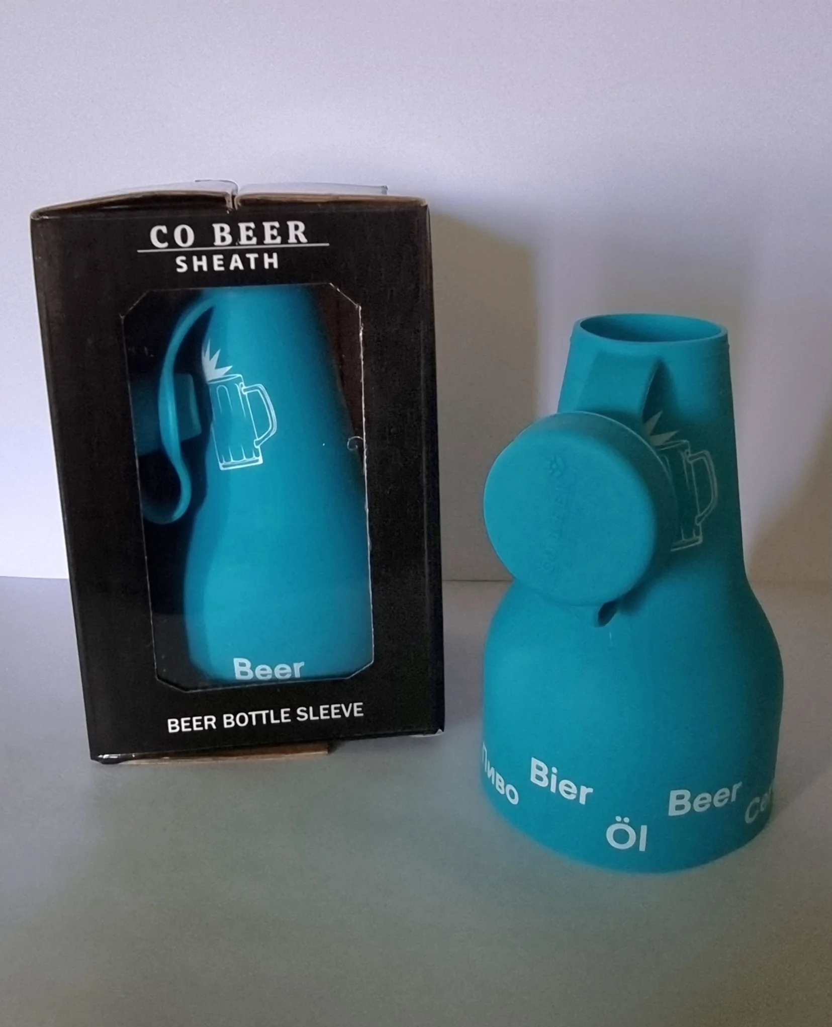 Custom Logo Beer Bottle Cooler Sleeve Silicone Identifier Beer Bottle