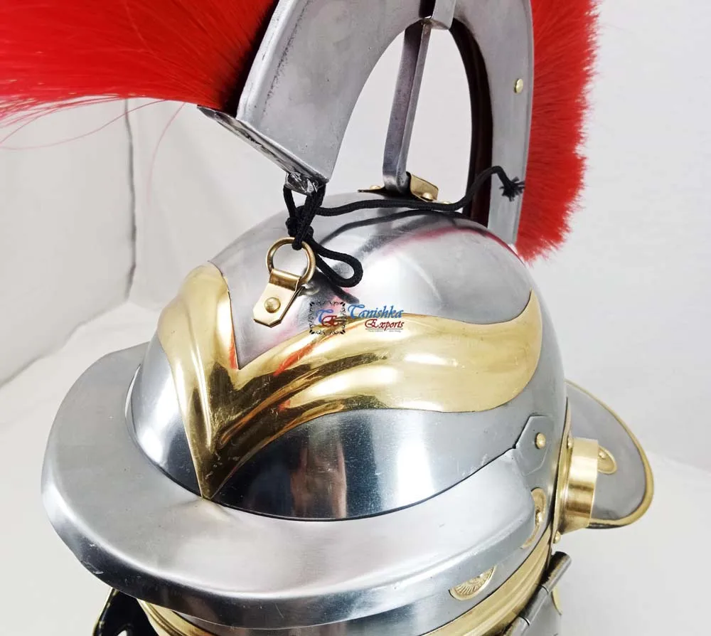 Medieval Knight Roman Centurion Armor Helmet With Red Plume New Design ...