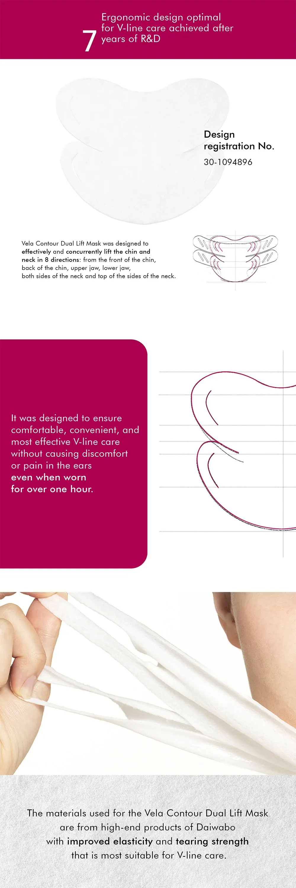 Chin Up Patch V Line Double Chin Reducer Face Lift Contour Lifting Rassodante Idratante Tutta La Notte V-Line Lifting Patch - Foto 4