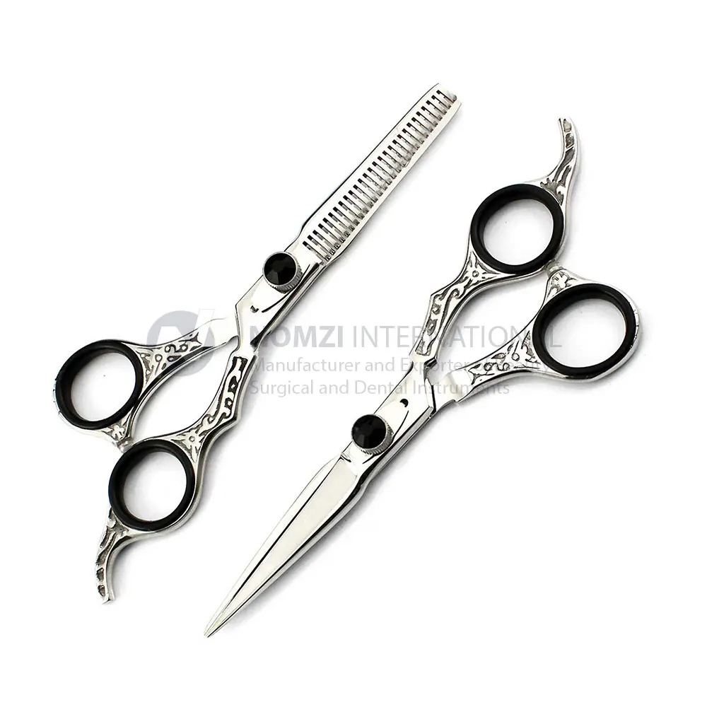 Private Label Hair Cutting And Thinning Scissors Set Stainless Steel