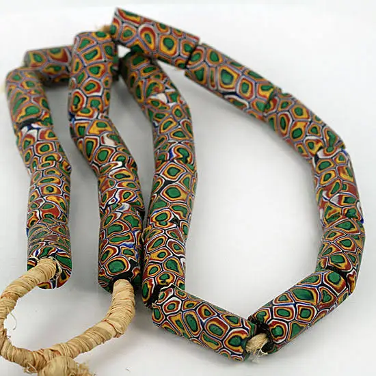 Custom Made Eco-Friendly Green Tribal and Antique Themed Trade Glass Beads for Jewelry Designers