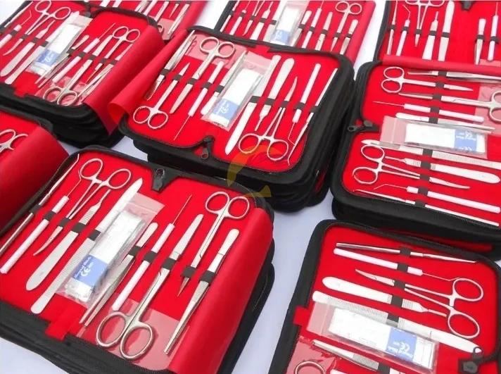 Surgical Instrument Kit Set Of 3 Needle Holder Dissecting Forceps Plain