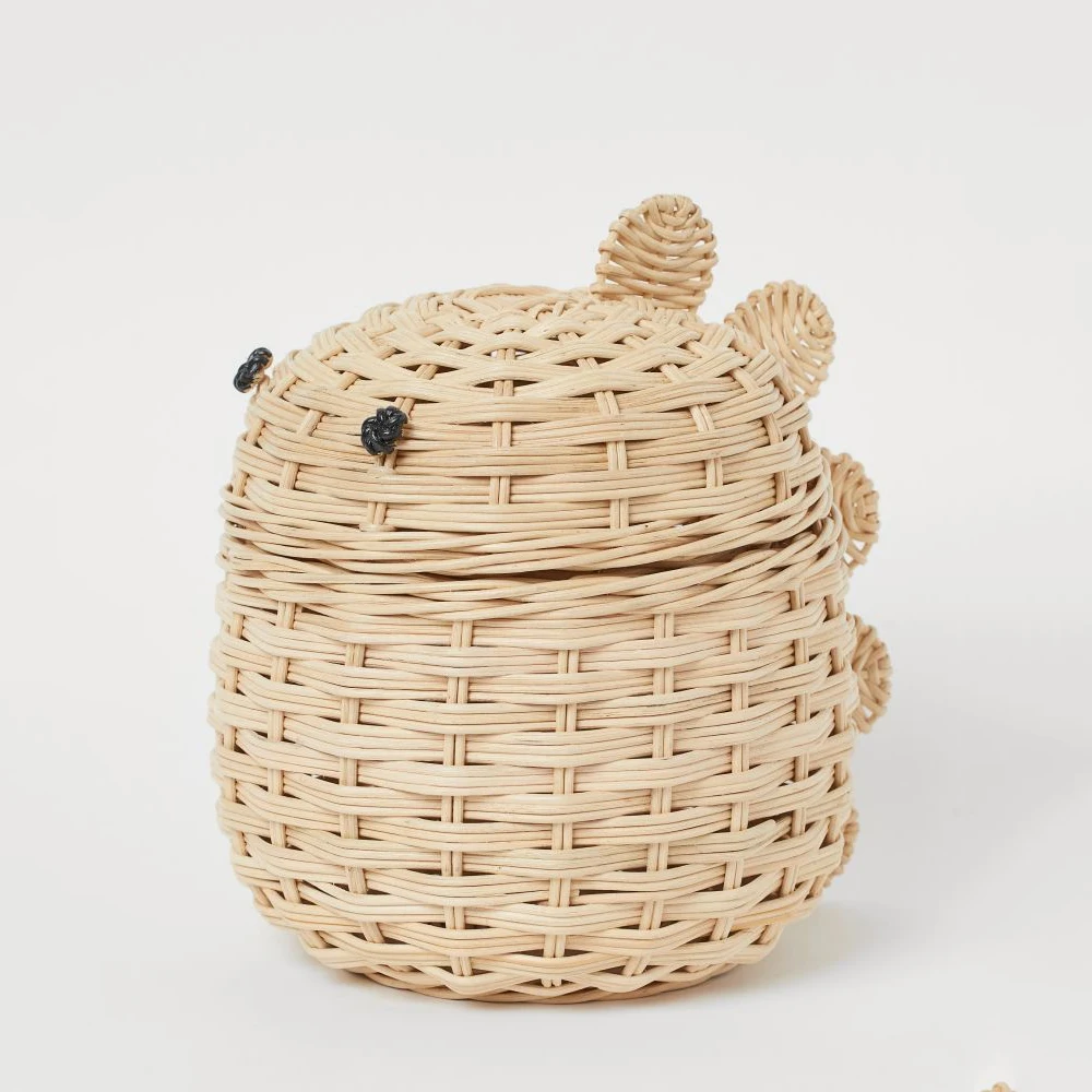 Adorable Water Hyacinth Kid Basket For Kid Room Storage Containers Home
