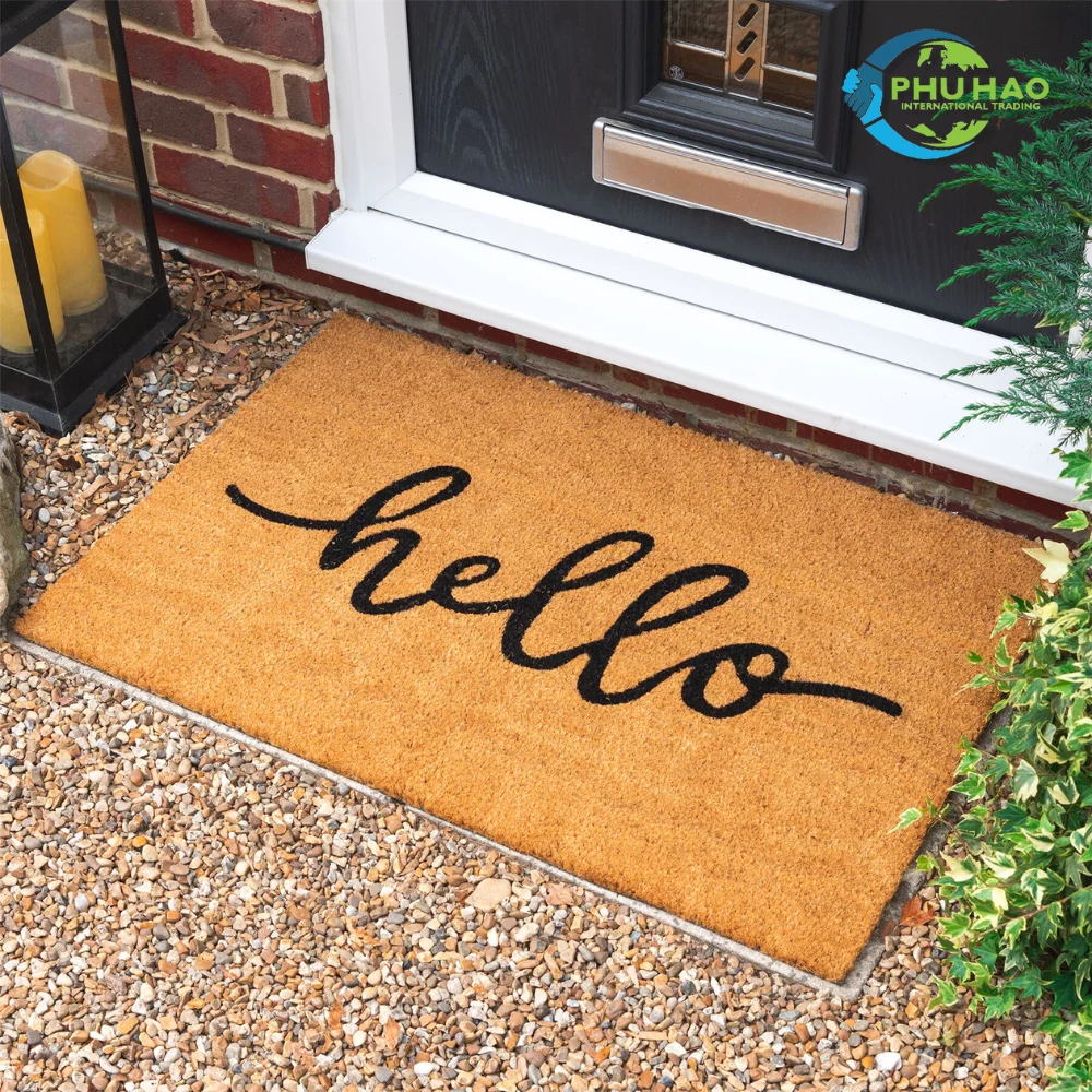 Hot Selling INDOOR MAT / DOOR MAT Eco-Friendly Elegance: Indoor Mat with Anti-Slip Base, 40x60cm, Coconut Fiber