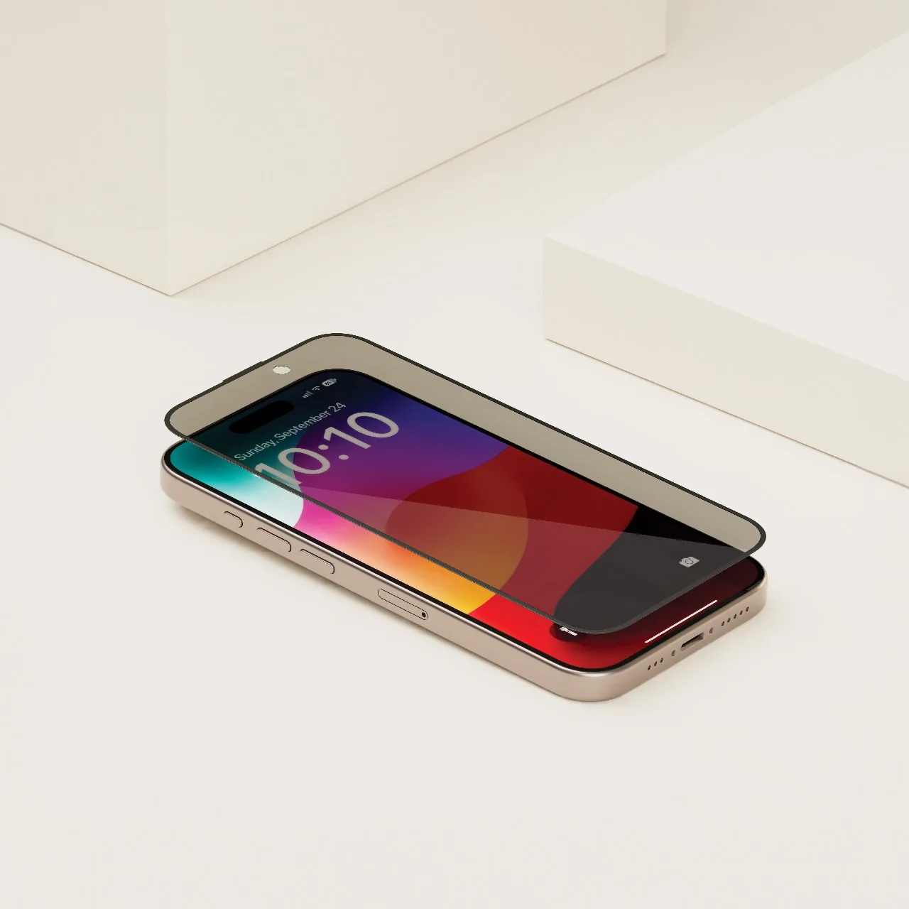 Levelo Privacy Glass Twice-Tempered Screen Protector Tempered Glass  for Iphone Apple Mobile Phone Transparent Waterproof