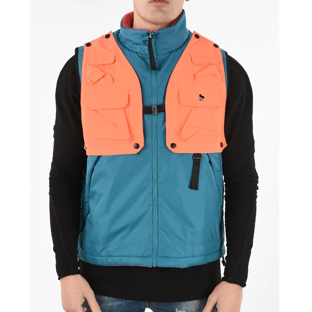 Adult Size Wholesale Multi Pockets Cargo Vest Men Breathable Customized  Waistcoat Male Utility Sleeveless Jackets for Boys