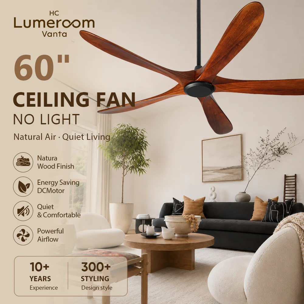 Ceiling Fan, USA, 50 W(0.07hp), Solid Wood + Metal - detail 2