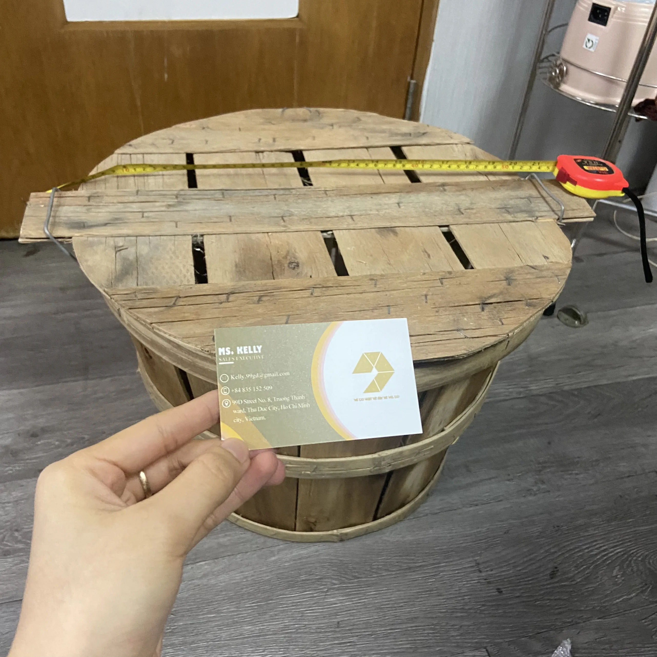 Oem Size Crab Basket Round Wood Crate With Lid Crab Bushel Basket Buy