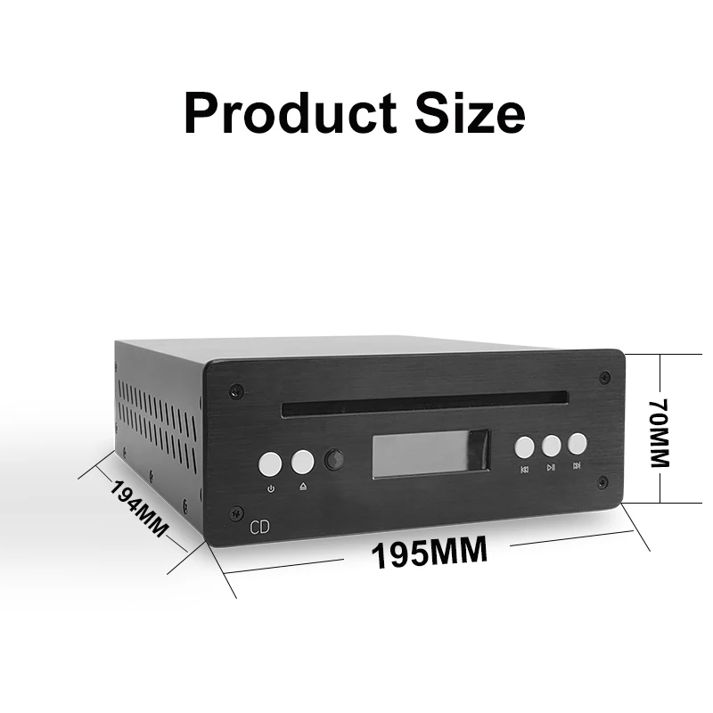 Laser Pickup Floating Mechanism Single CD Player Support CD CD-R RW MP3 Stereo Integrated Playback Gapless Disc Player