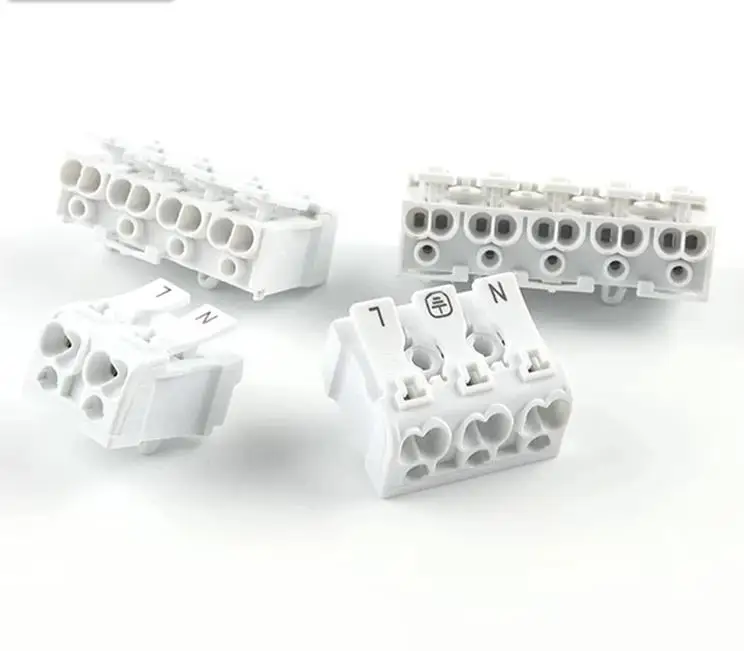 3 способа Быстрый провод разъема пружины клеммной колодки разъемы пуш-ап в разъем для электрических проводов