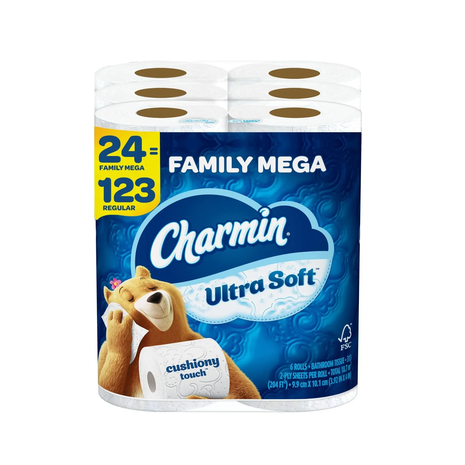 Charmin Ultra Soft Touch Toilet Paper,24 Family Mega Rolls Buy