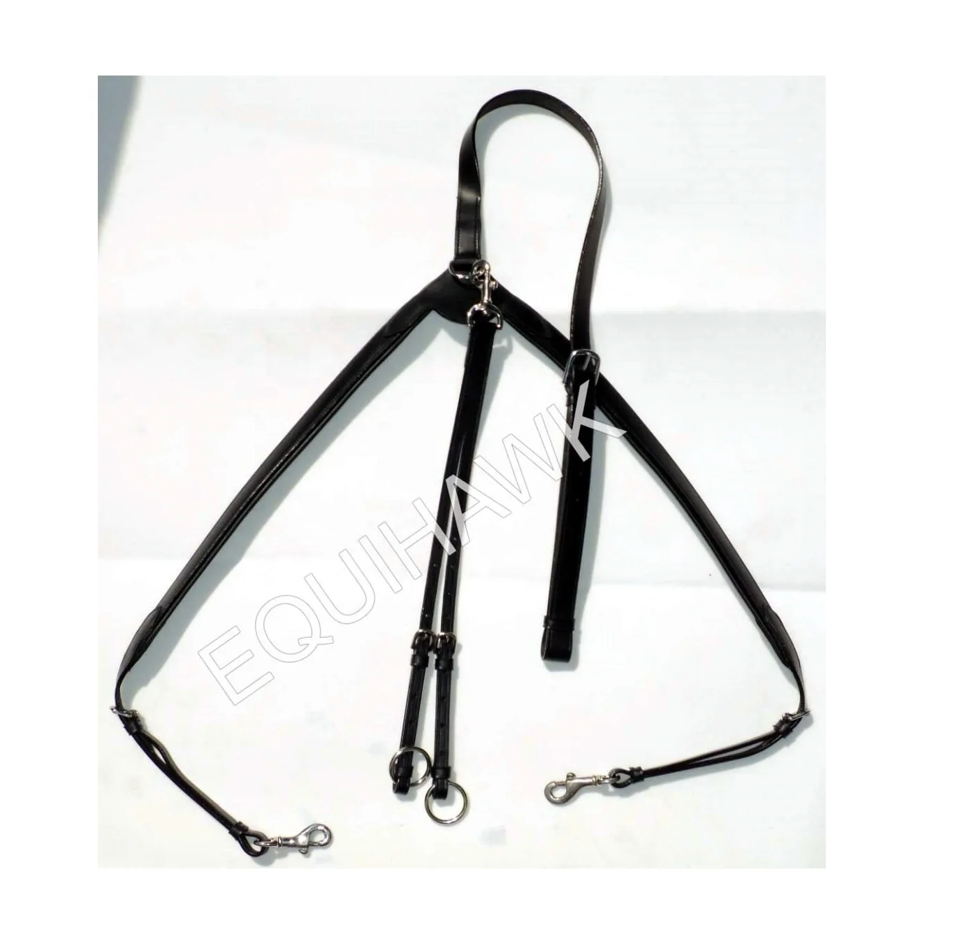 SMART HORSE LEATHER HORSE BREASTPLATE CUM MAR TINGALE  DETACHABLE LEATHER BREASTPLATE CUM MART INGALE