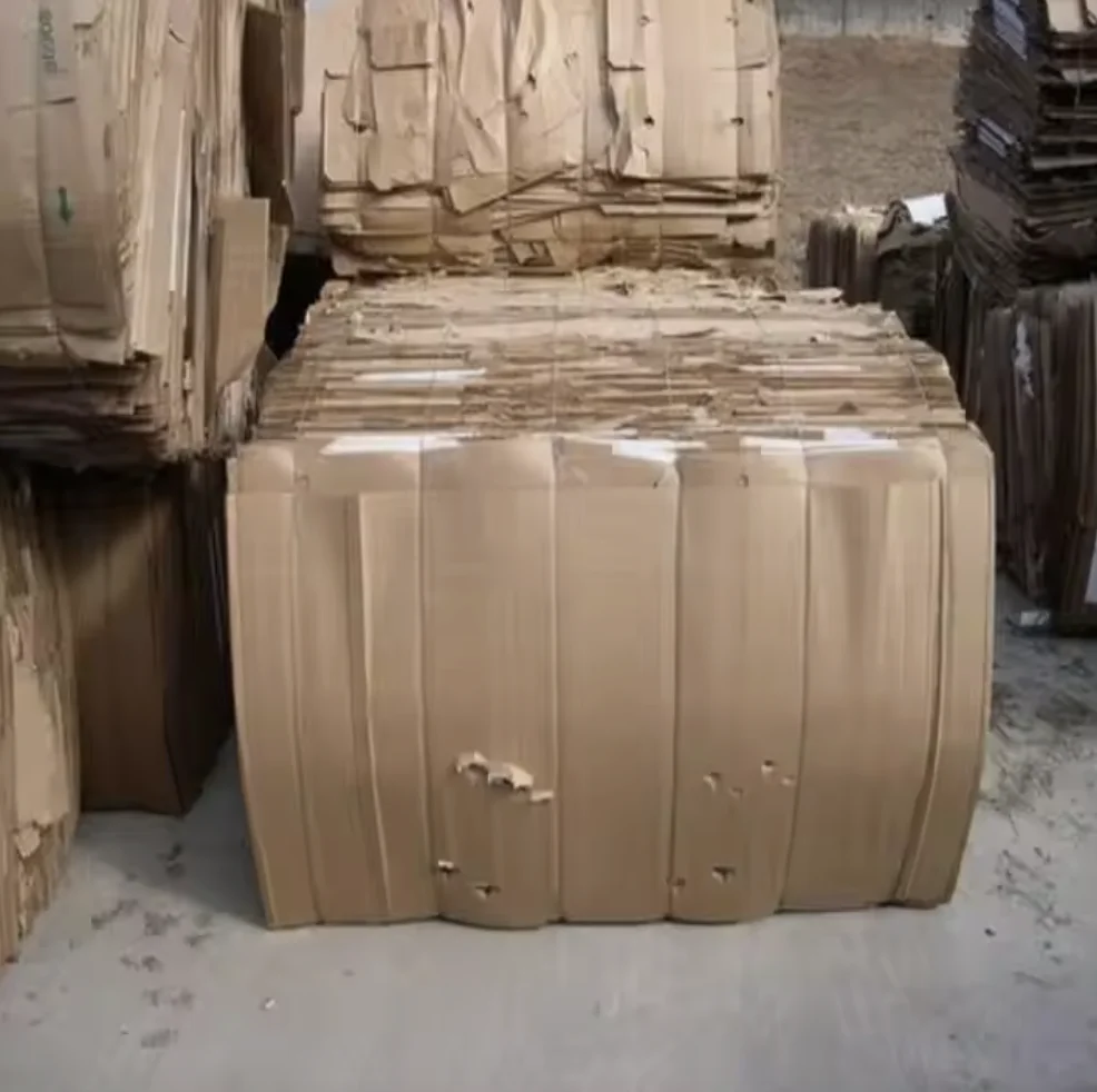 PAPER OCC (OLD CORRUGATED CARDBOARD - CARTON) BALES SCRAP / WASTE for RECYCLING.