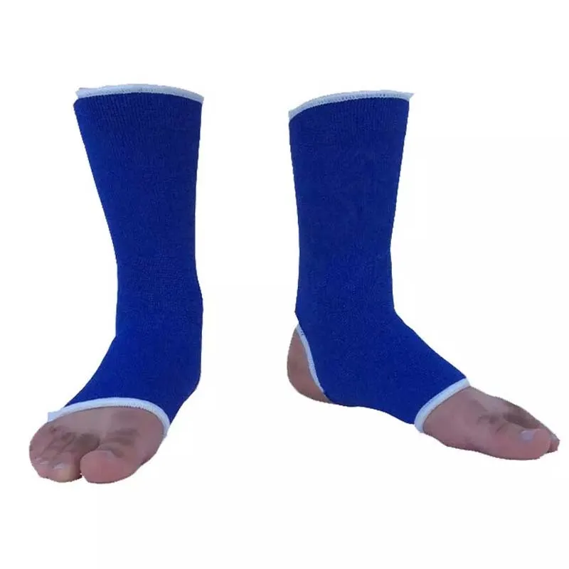 Prime Leather Muay Thai Ankle Foot Support – Boxing Karate Pullover Elasticated Wrap (Model 1563)
