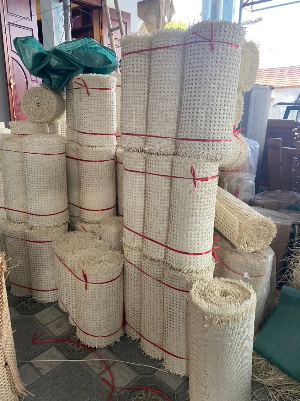 Hexagon Rattan bing Cane Or Unbleached Rattan Cane Knitting At New