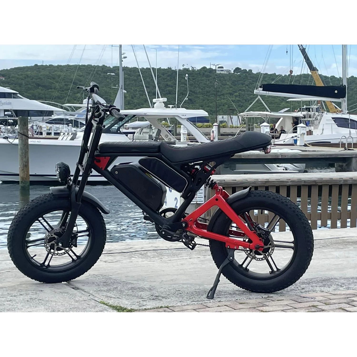 Nexusrider ThunderStrike Dual Motor Super Power Ebike Black Red 2000W 48V 22.4Ah