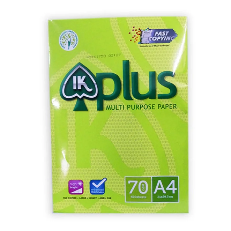 100 Premium Ik Yellow White 70 75 80 Gsm A4 A3 Paper Copy Paper Buy Ik Plus Multipurpose Copy