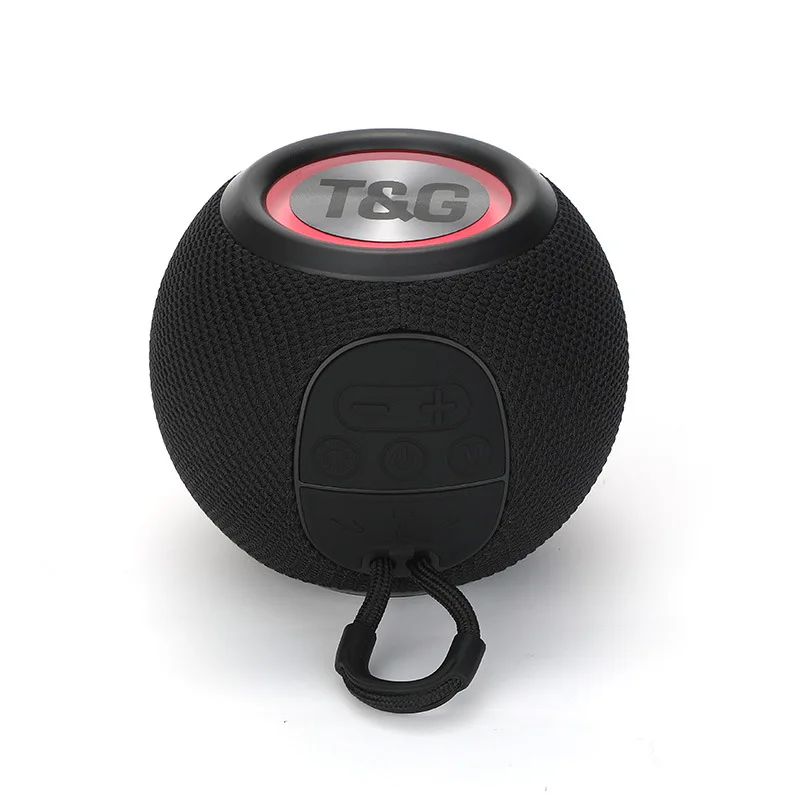 TG337 Mini Bluetooth Speaker Portable TWS Wireless Bass Loudspeaker LED  Outdoor Fun Camping Riding Player Support BT AUX FM TF Haut Parleurs