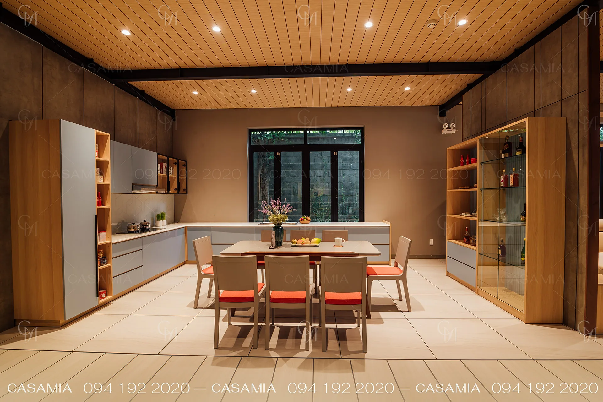 Blue Shaker Style With Mdf From Vietnam Factory High Gloss