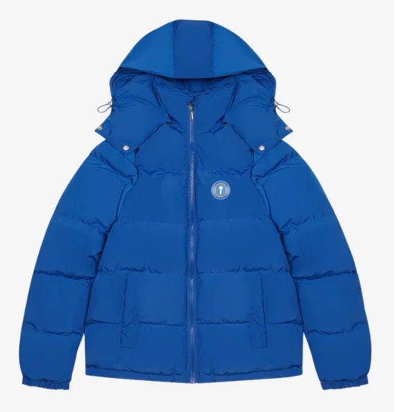 Mens Trapstar Dazzling Blue Irongate Jacket Detachable Hoodie Buy