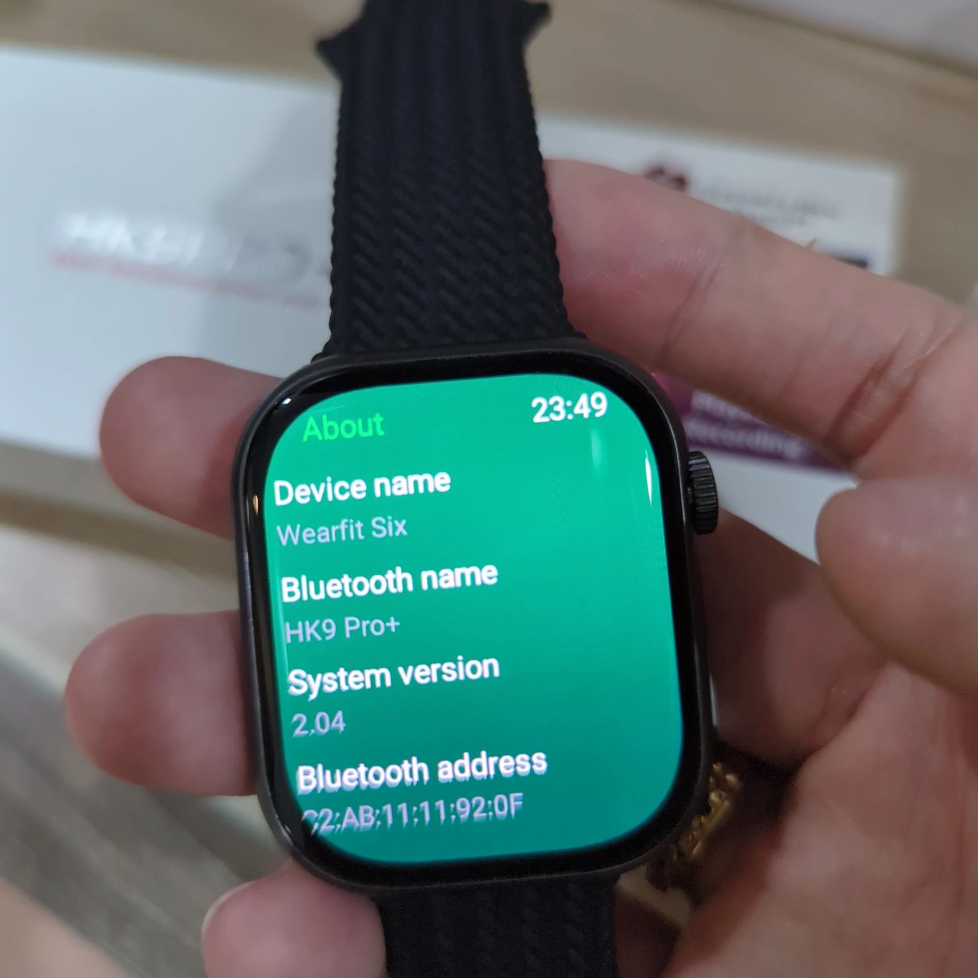 HK9Pro! HK8よりさらにハイスペック! スマートウォッチ ウルトラ モスグリーンベルト 日本語表示 Apple Watch  Compatible product - スマートウォッチ、ウェアラブル端末