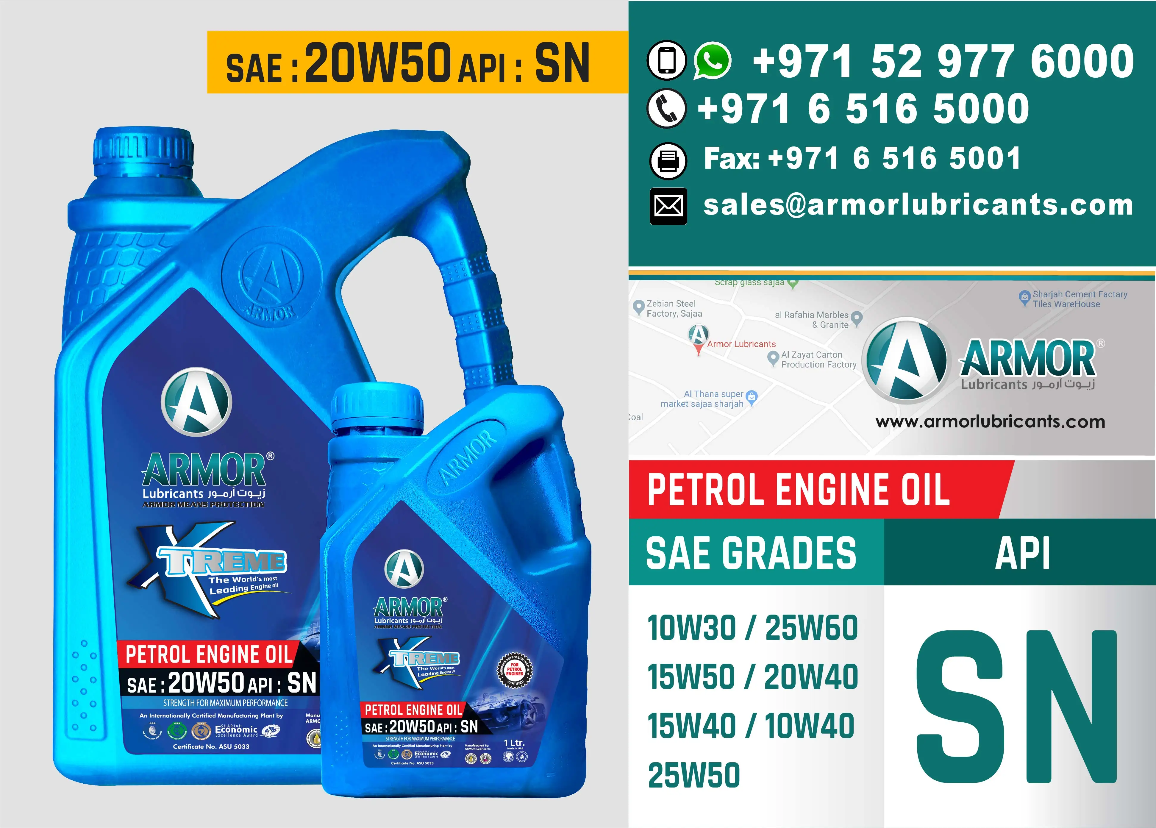 Armor Special 20w50 Mineral Engine Oil For Gasoline And Petrol Engines ...