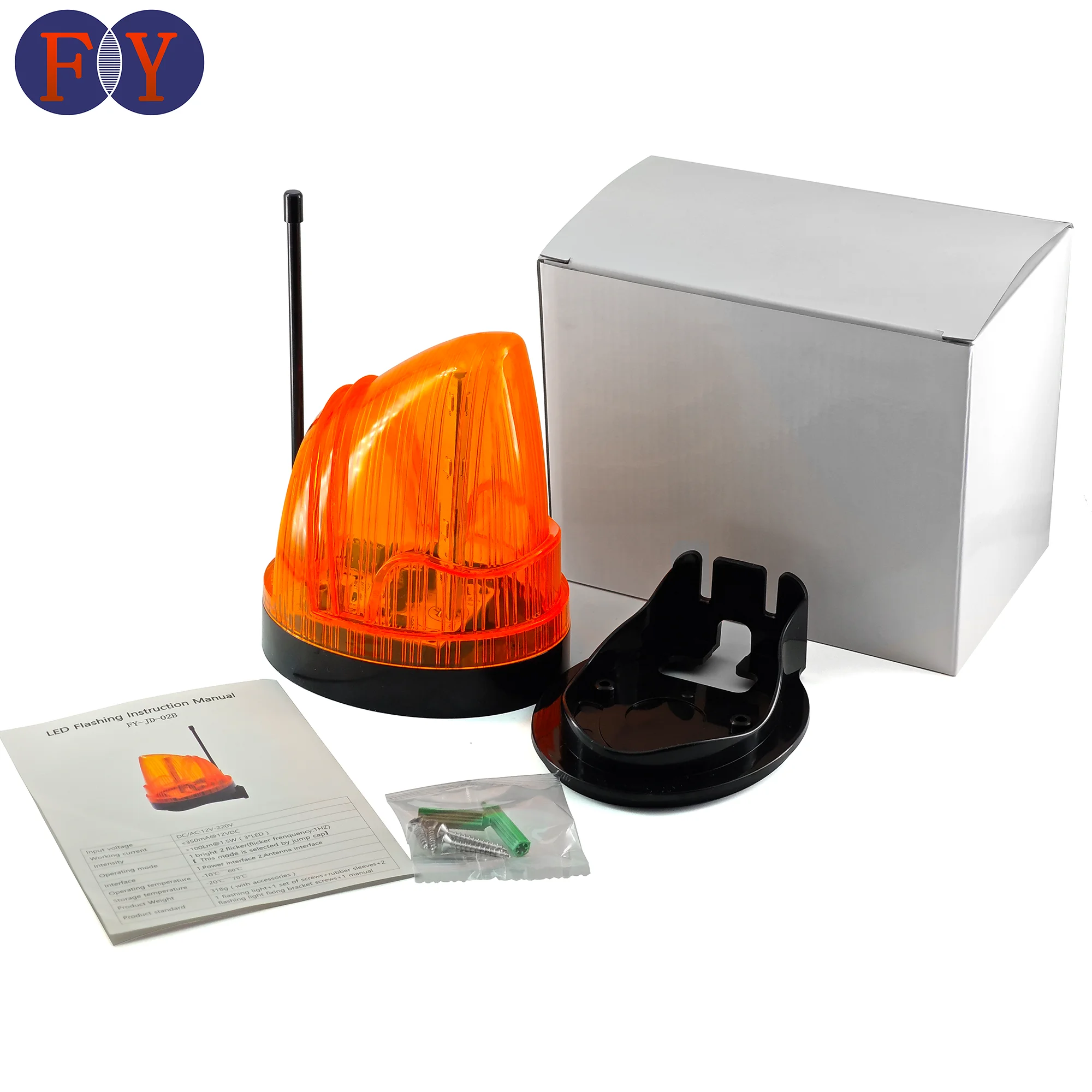 Jual AC/DC 12V-265V LED Gate Flashing Warning Lamp Alarm Lamp For Swing Sliding Gate Opener Barrier Gate Signal Strobe Flashing Lamp I.1290292349 - View #9