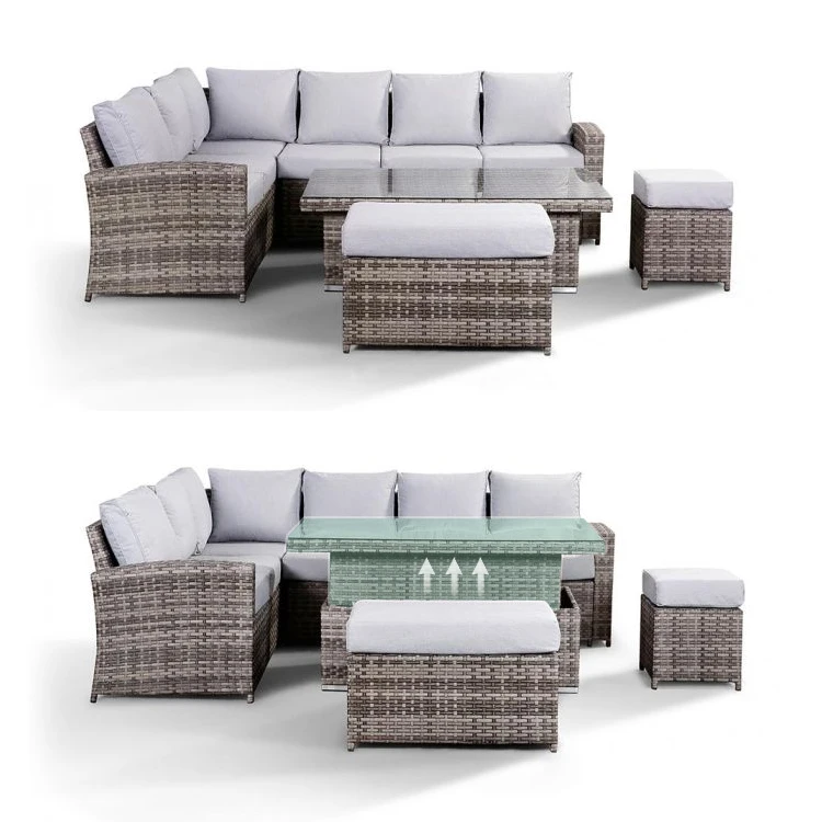 YASN Outdoor Garden Wicker Rattan Dining Furniture Rattan Furniture Set ...