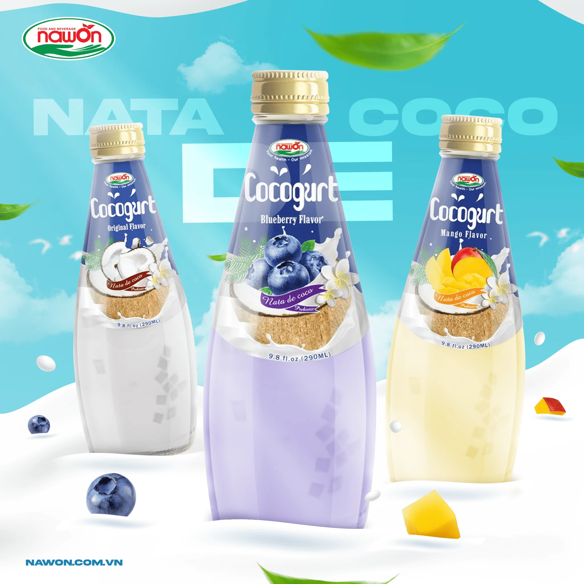 Nawon 290ml Cocogurt Drink Prune With Nata De Coco Wholesale Prices