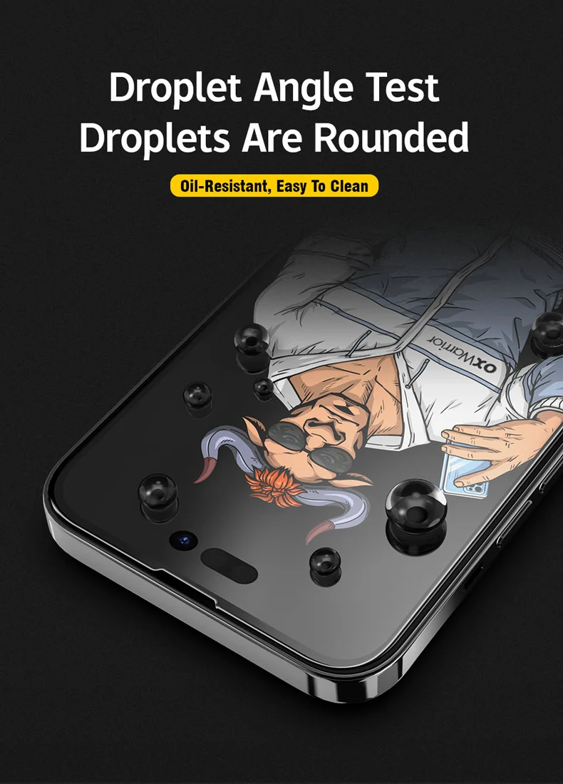 Anti Spy Ceramic Film Tempered Glass Privacy Screen Protector For