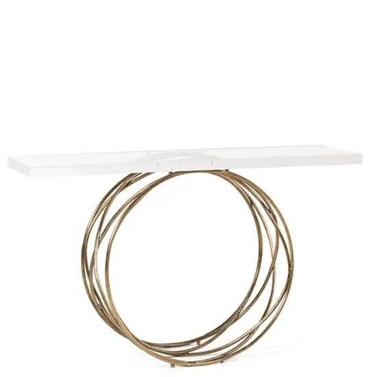 Metal Console Table Decorative Half Round Console Table Side Table Guaranteed Quality Unique Style Modern Design Furniture