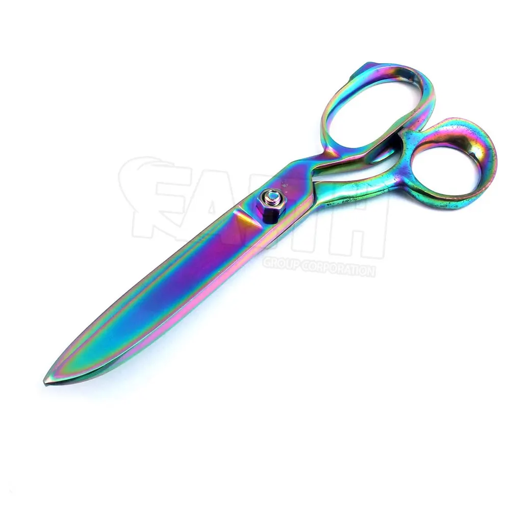 Heavy Duty Tailoring Scissors Stainless Steel Sewing Fabric Multi Color