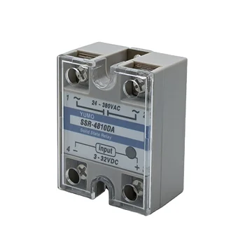 YUMO SSR-4810DA 50A 3-32VDC input 24-380VAC output dc-ac type single phase dc to ac ssr solid state relay