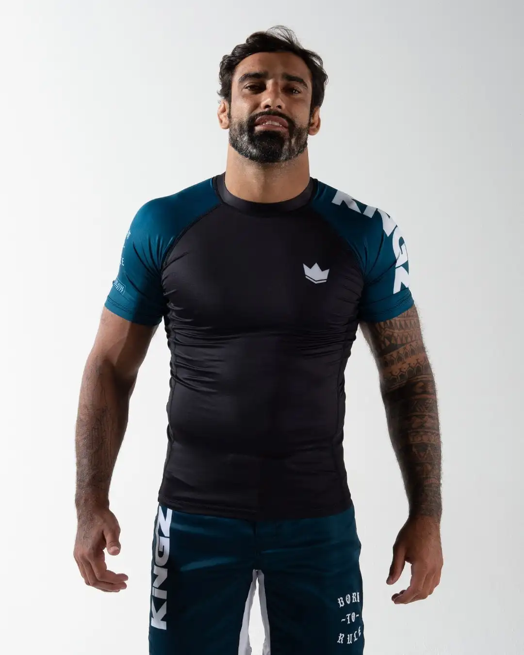 Custom Made Rash Guards High Quality Bjj Mma Men Rashguard Kingz Design