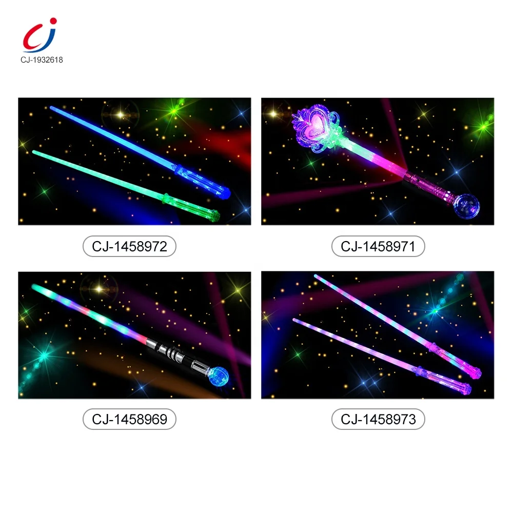 Детский дешевый пластиковый световой меч Chengji из ПВХ, Детские красочные игрушки с подсветкой, светодиодные мигающие мечи