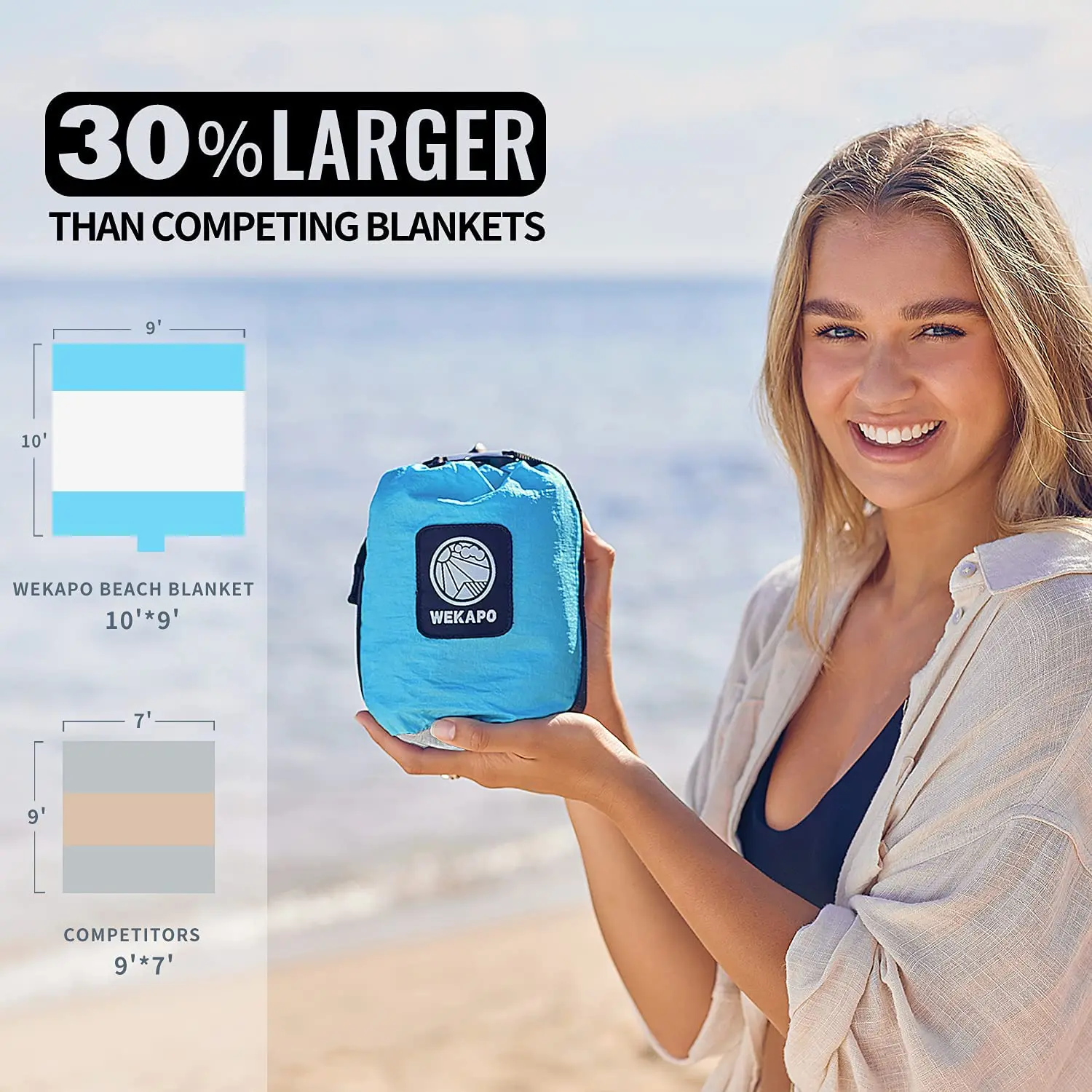 Легкие портативные пляжные одеяла без песка