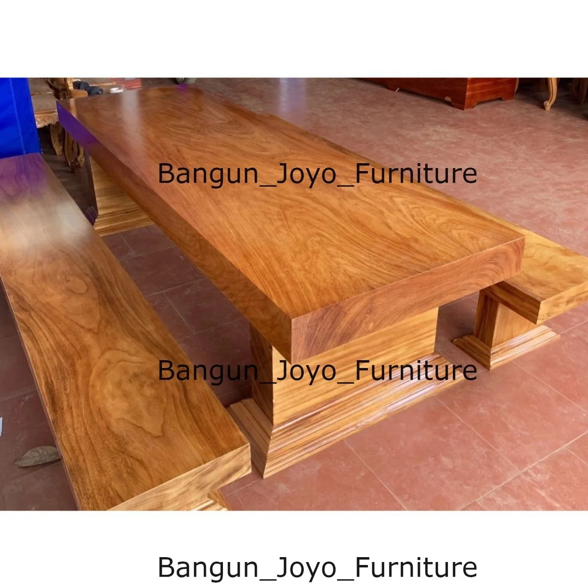 Suar Wood Table  Live Edge Cutting Board Dining Table Bali Furniture Indonesia