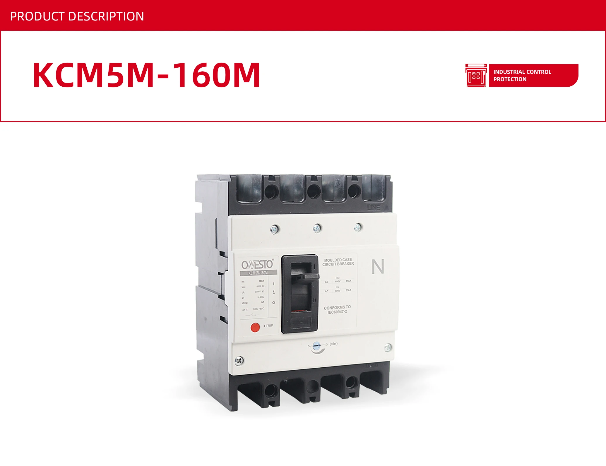 Mccb160a Adjustable Circuit Breaker Mccb 2p 3p 4p Mccb
