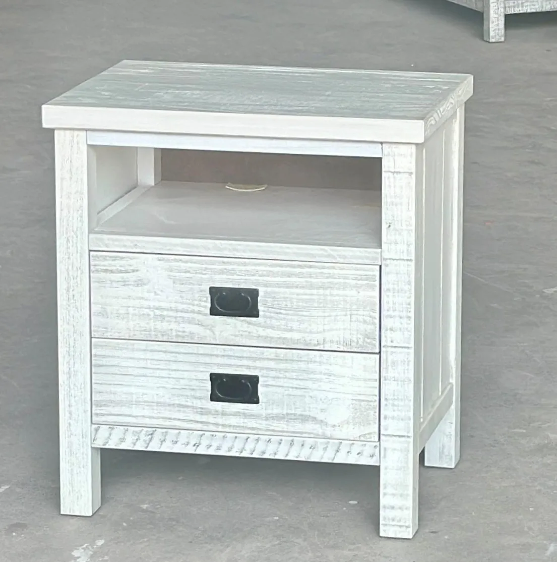 RUSTIC Wooden nightstand, disassembling flat pack furniture, Vietnam manufacturer, Non-toxic water base finishing