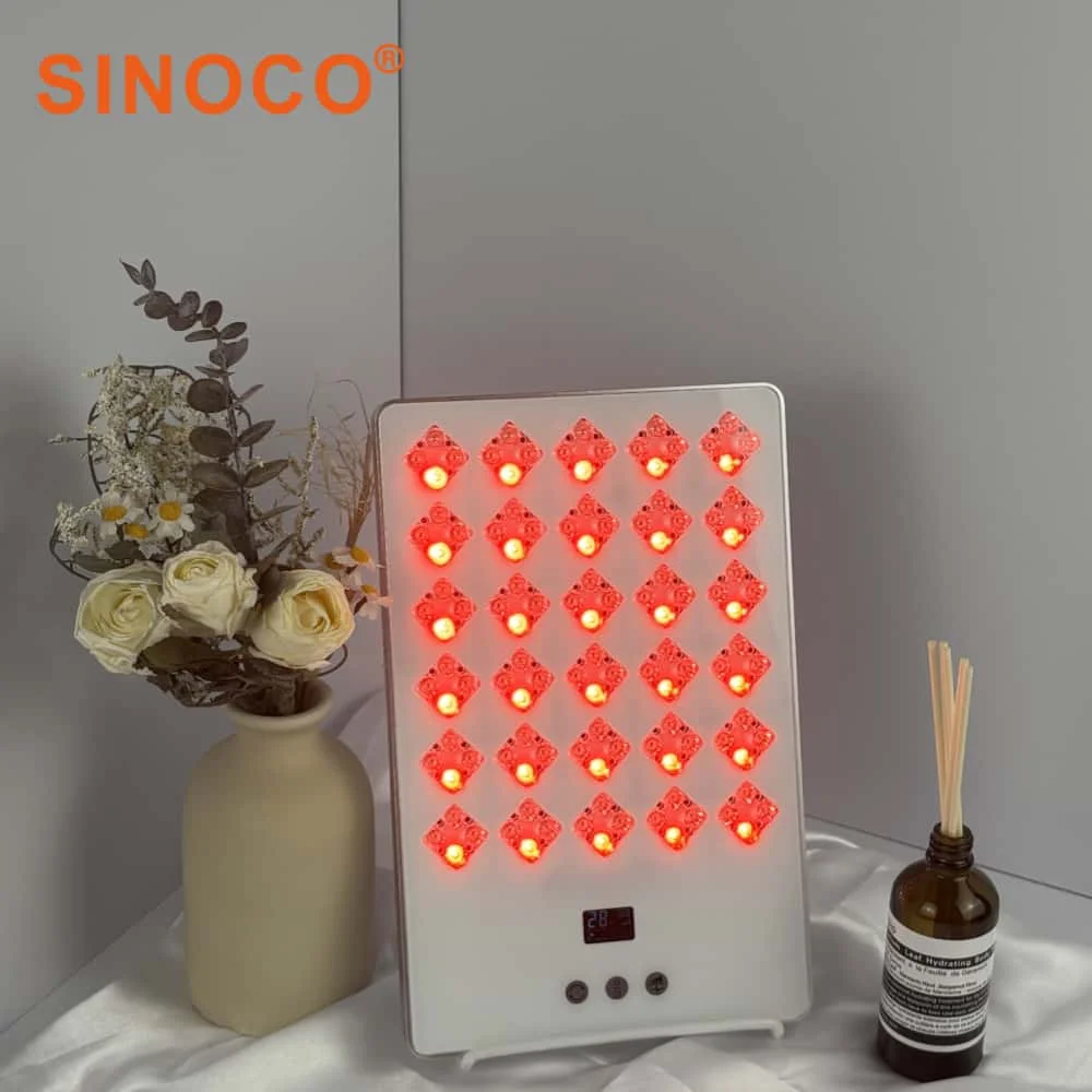 Dispositivo Portátil de Cuidados Faciais em Painel Led de Terapia com Luz Vermelha Infravermelha para Beleza Facial com Suporte