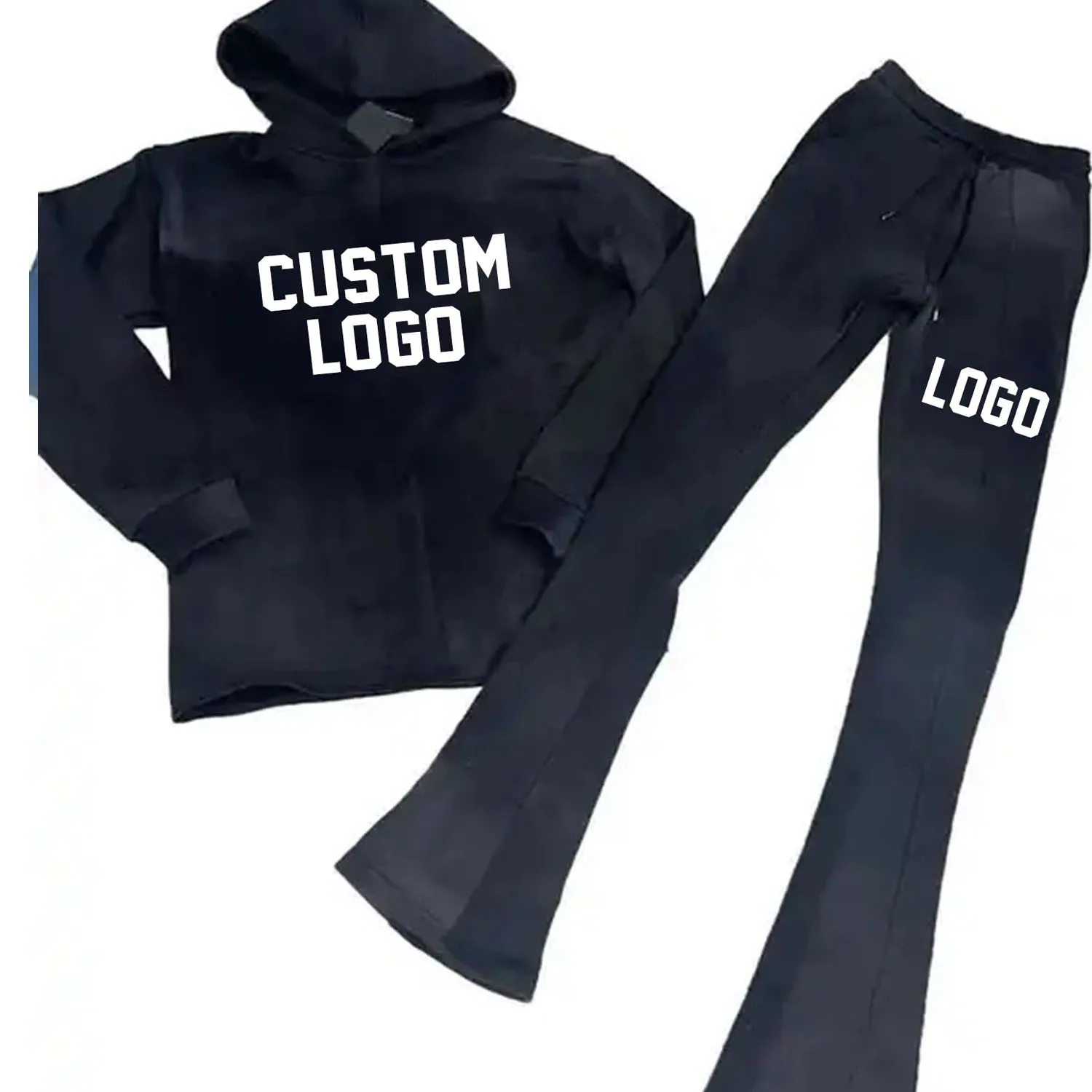 New Design Track Sweat Suit Two 2 Piece Jogger Set for Men Flare Sweat Pants Men With Hoodies Tracksuits