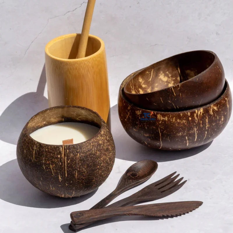 Coconut Bowl Candle Different Smells Coconut Scented Candle Gifted