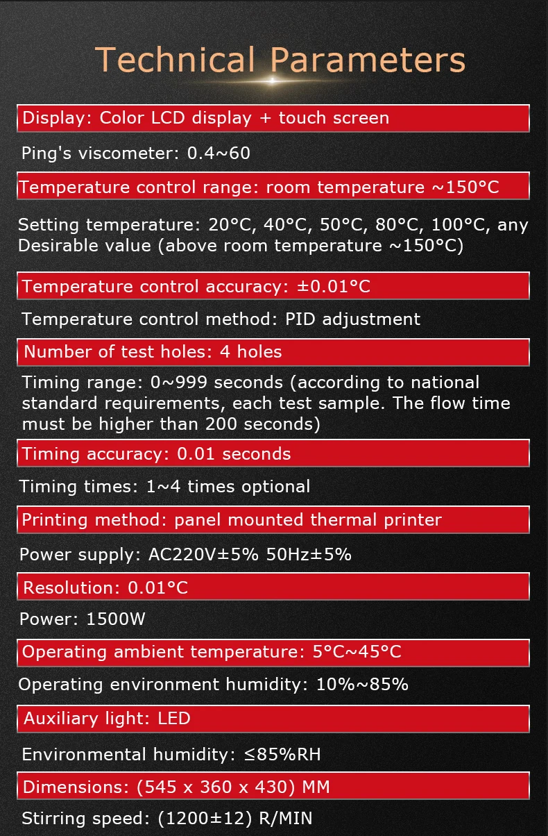 Engine Oil Kinematic Viscosity Tester Lubricating Oil Asphalt Petroleum