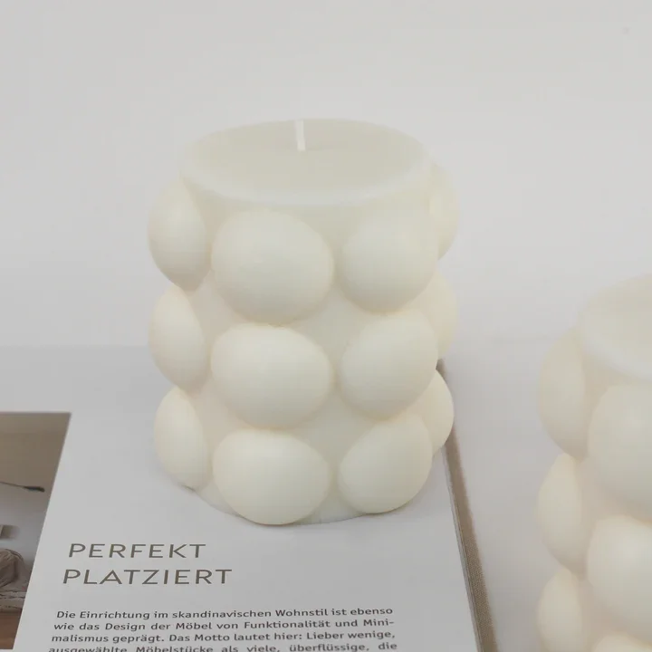 product european custom bubble jar handmade empty ceramic vessel for candlestick holder for candle making wholesale-2