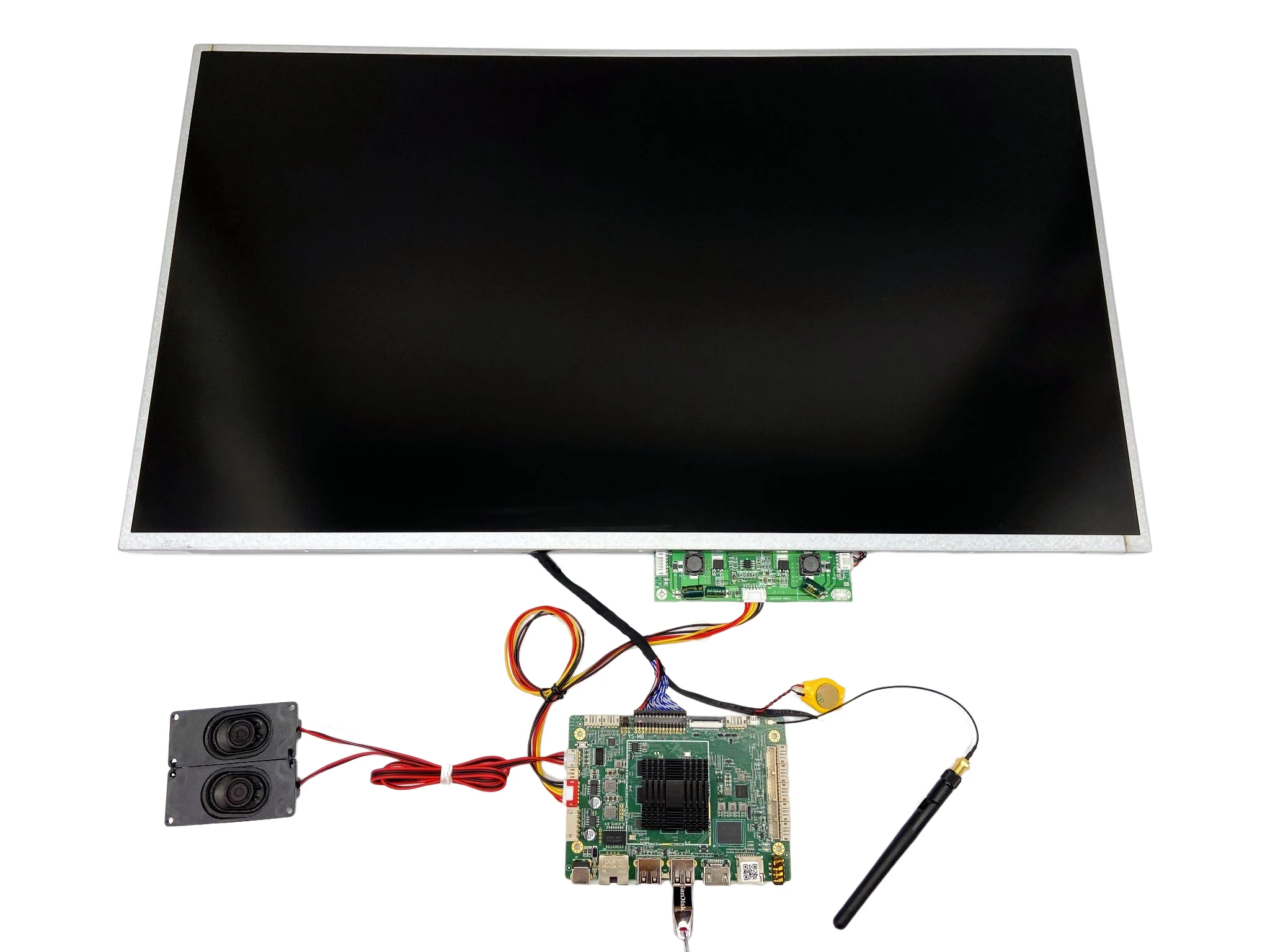 55 Inch AUO P550QVN01.3  LCD Panel High Resolution 3840(RGB)x2160 UHD  80PPI  Brightness 500 nit V-by-One Interface details