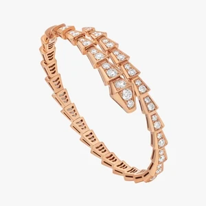 14K Solid Gold Classic Lab Grown Diamond Strand Bracelet-Perfect Party Gift for Women