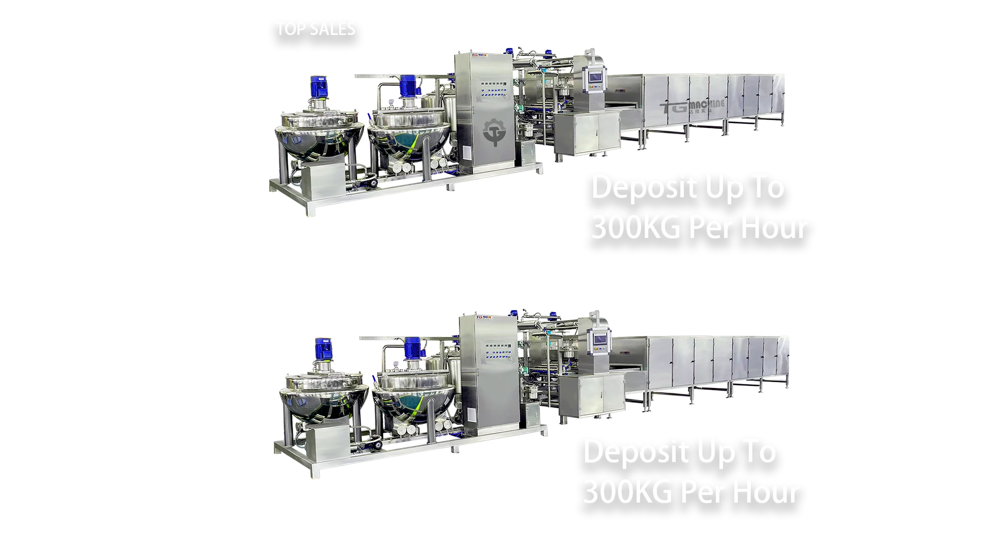 2023 New Design High Quality Fully Automatic Jelly Candy Gummy Candy Making Machine for Cheap Factory Price