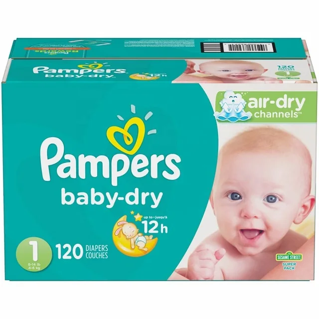 Pampers Baby Dry Size 8 Sample 5x Diapers All New Size Imported Pampers