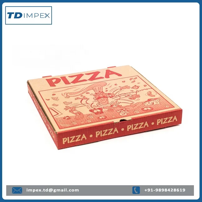 Wholesale Custom 6\7\8\9\10\12\16 "thickened Kraft Paper Corrugated Unprinted Pizza Box Pizza